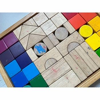 Amazon | カラフル ニチガン12カラーズブロックス50ピース